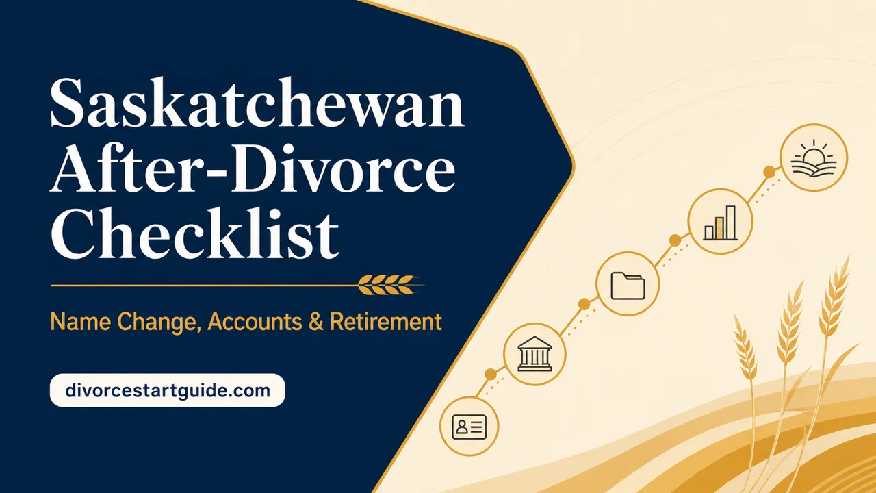 Saskatchewan After-Divorce Checklist — Name, Accounts & Pensions