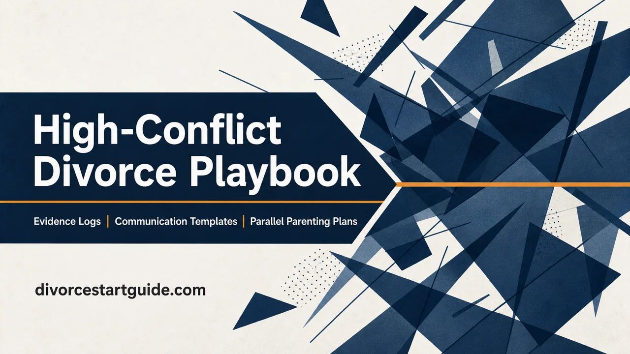 High-Conflict Divorce Playbook — Control the Chaos, Protect the Kids