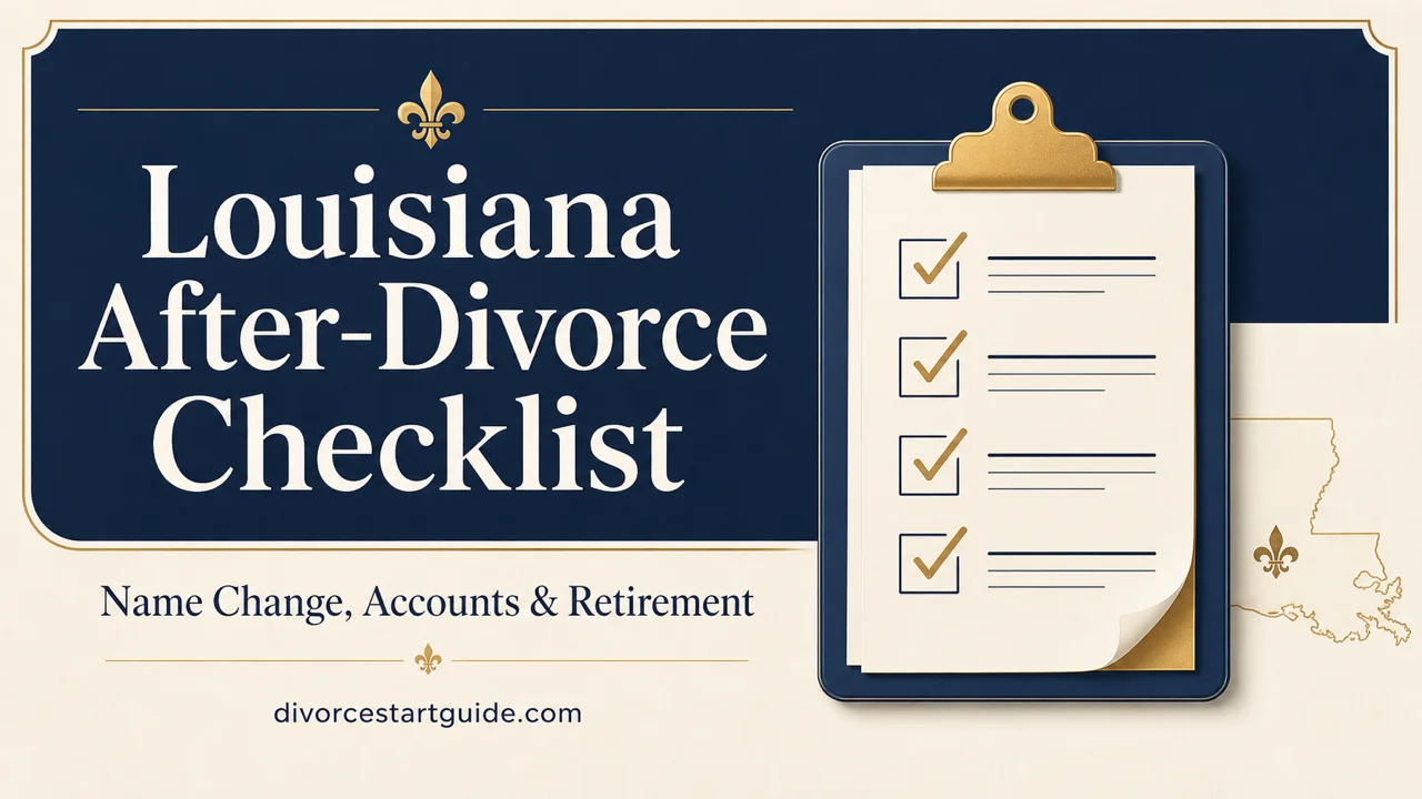 Louisiana After-Divorce Checklist — Name, Accounts & Retirement