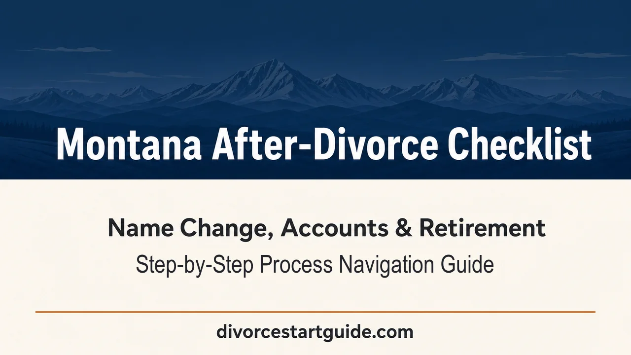 Montana Post-Divorce Checklist — Name, Accounts & Retirement