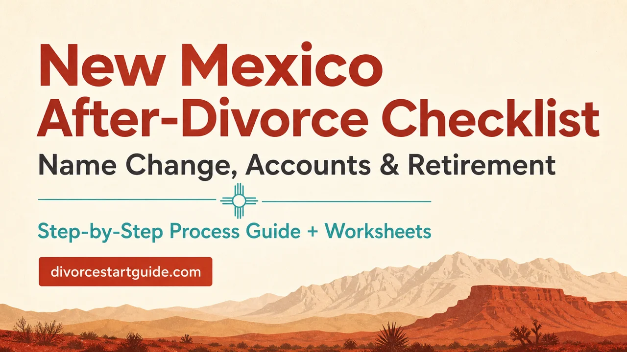 New Mexico Post-Divorce Checklist — Name, Accounts & Pensions